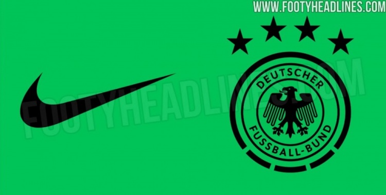 足球比分捷报-德国队2027年客场球衣细节曝光，采用醒目的绿色和黑色组合